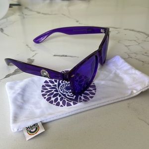 Rainbow OPTX • Translucent Indigo • Unisex Sunglasses • Never Worn